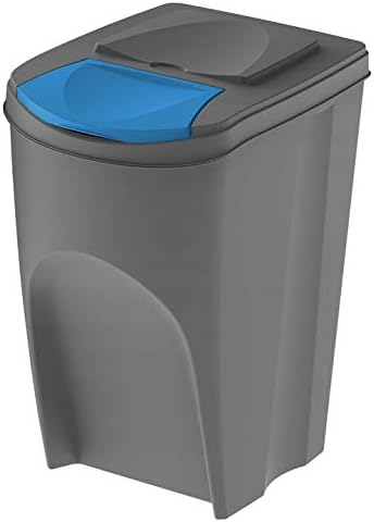 Müllbox SortiBox, Grau 3x35L