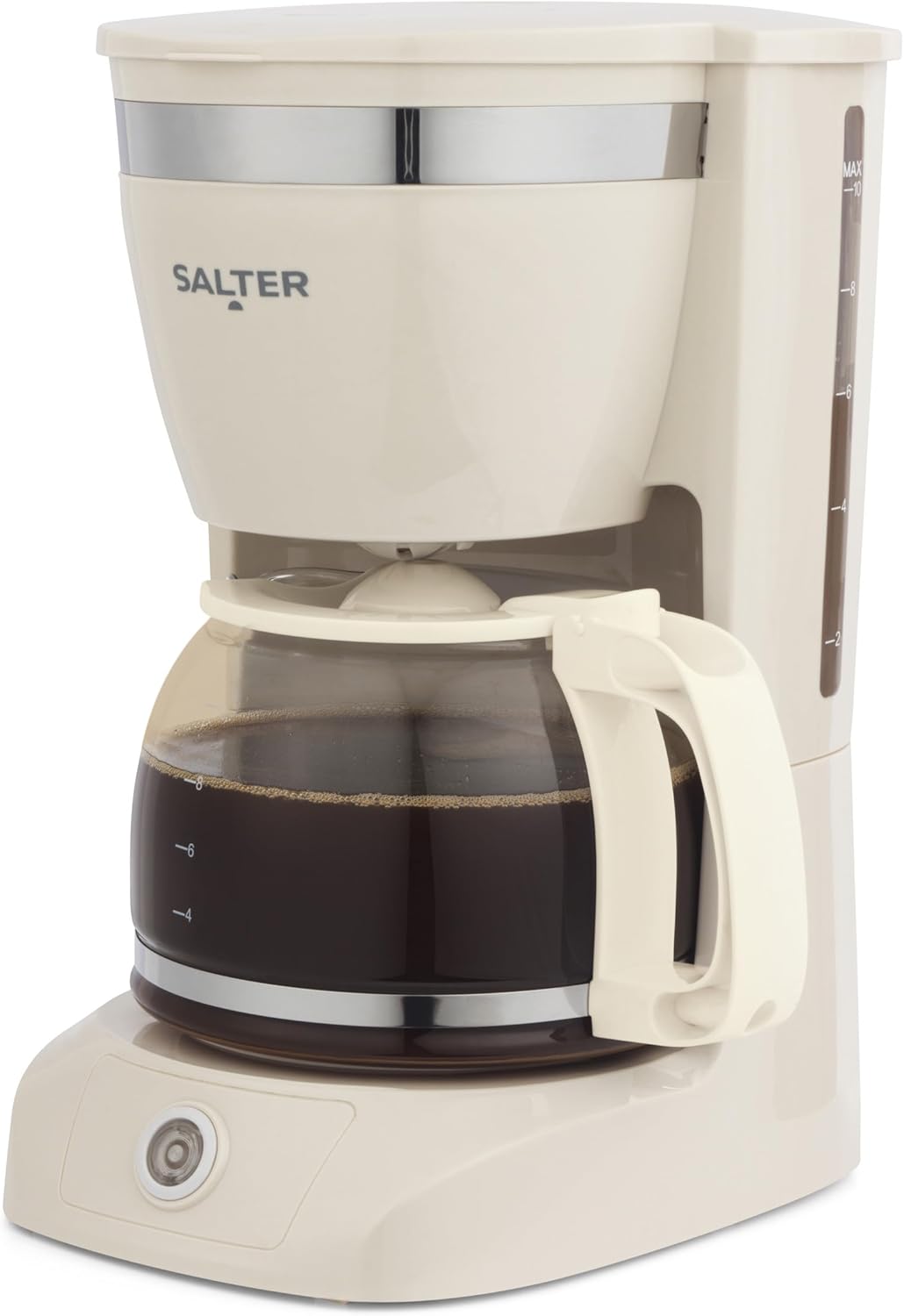 Retro Filterkaffeemaschine mit Glaskanne (1,25 l)