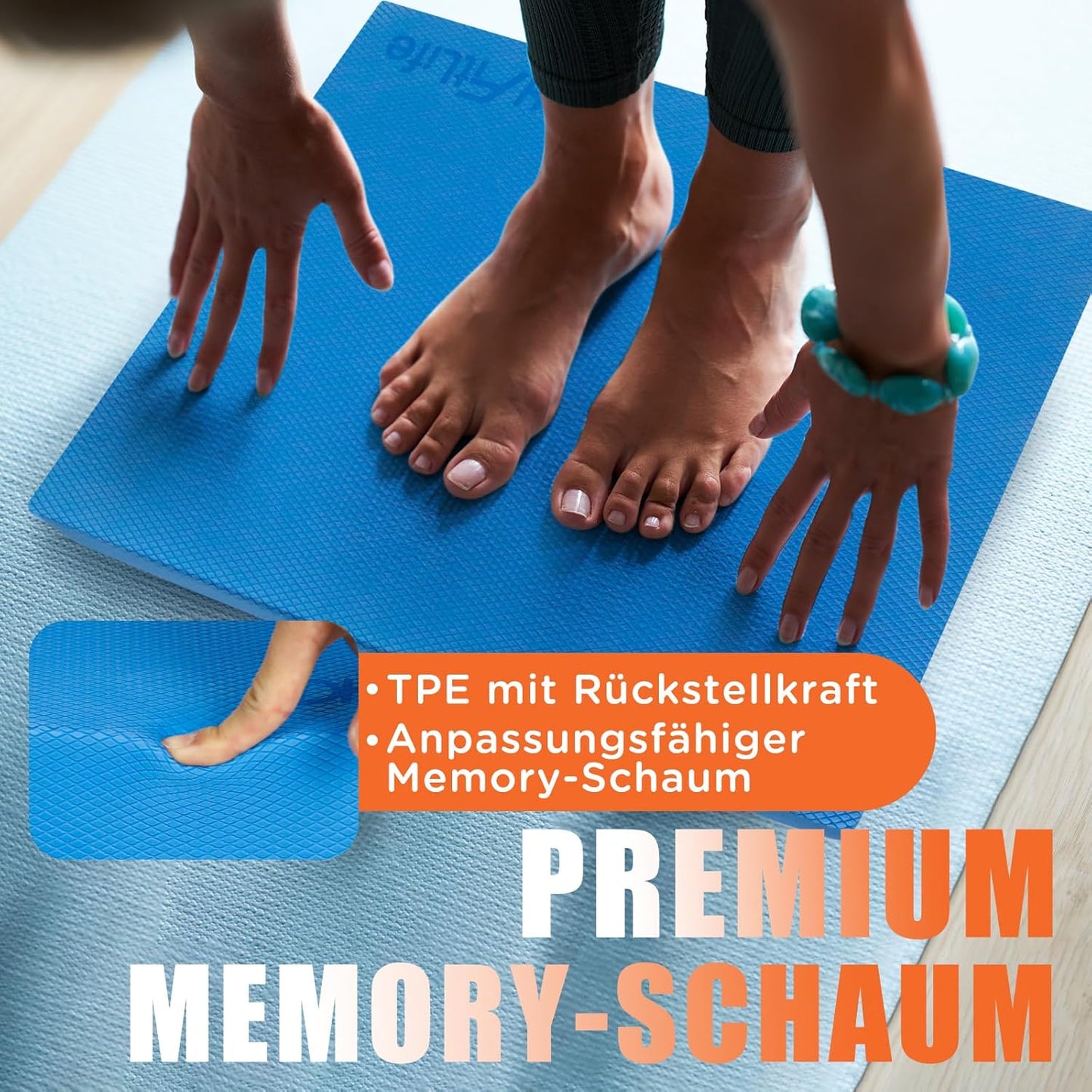 Balance Pad für Yoga, Blau XXL