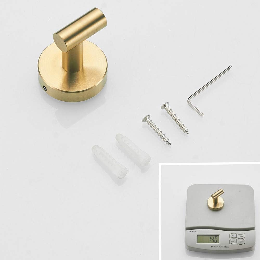 3-teiliges Badezimmerzubehör-Set, Gold Gebürstet