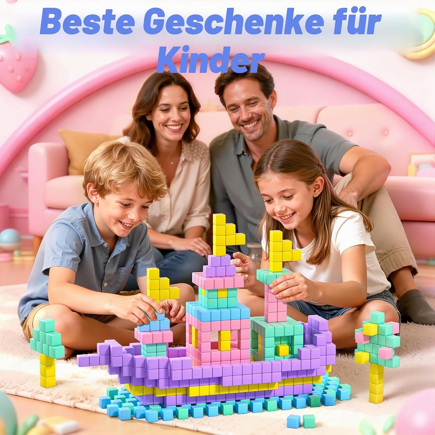 Magnetbausteine Reiseset, 108 Teile, B-108 Stück