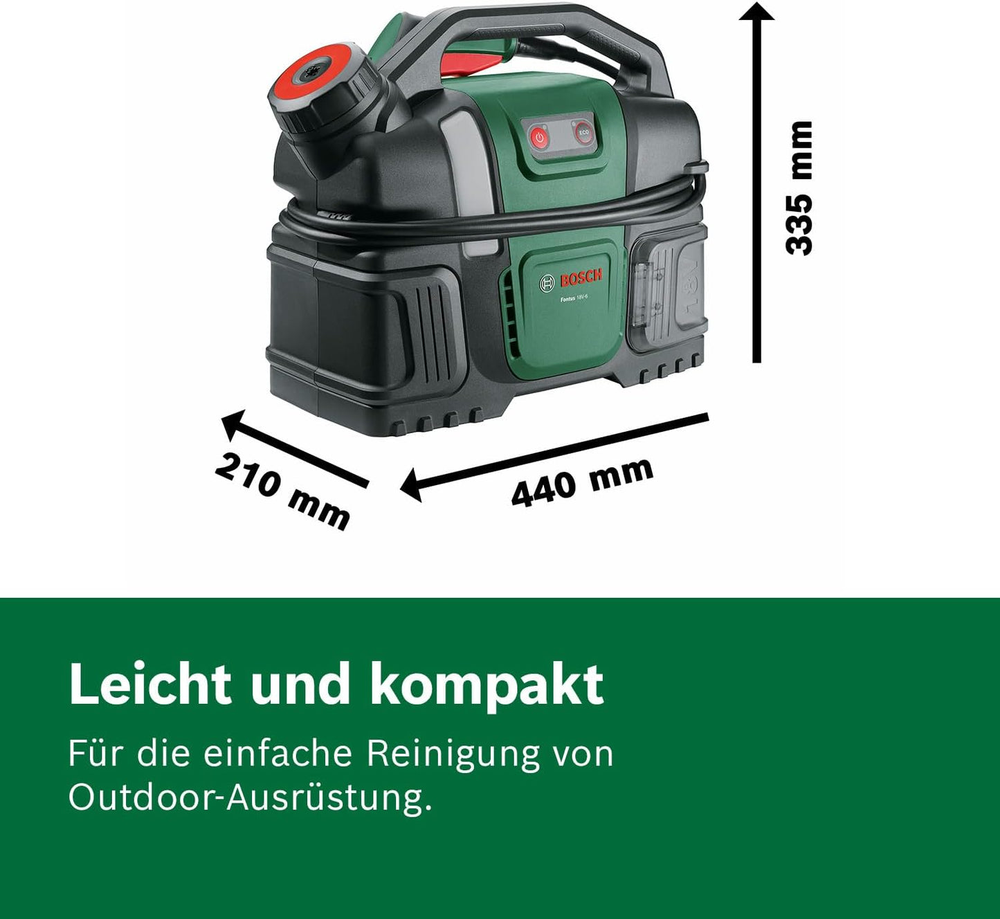 Akku-Druckreiniger Fontus