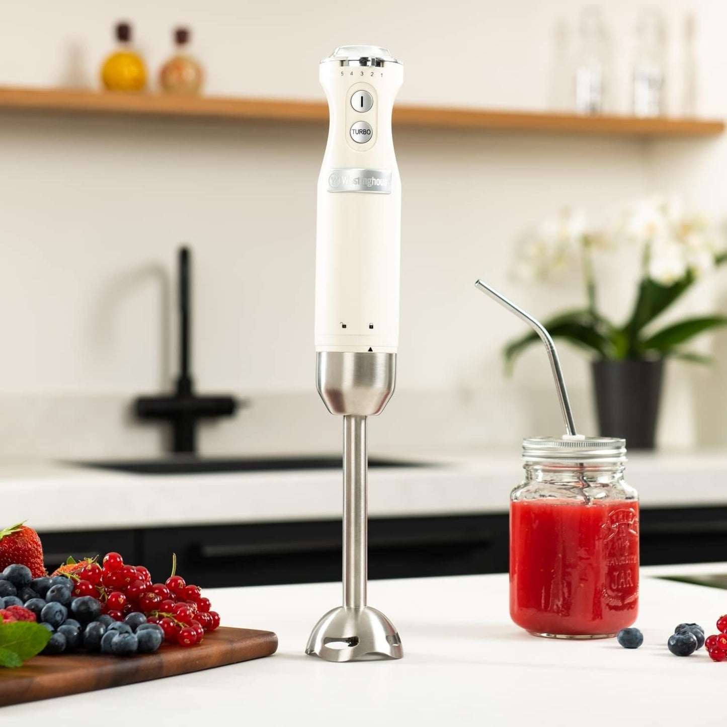 Retro Stabmixer mit Turbofunktion