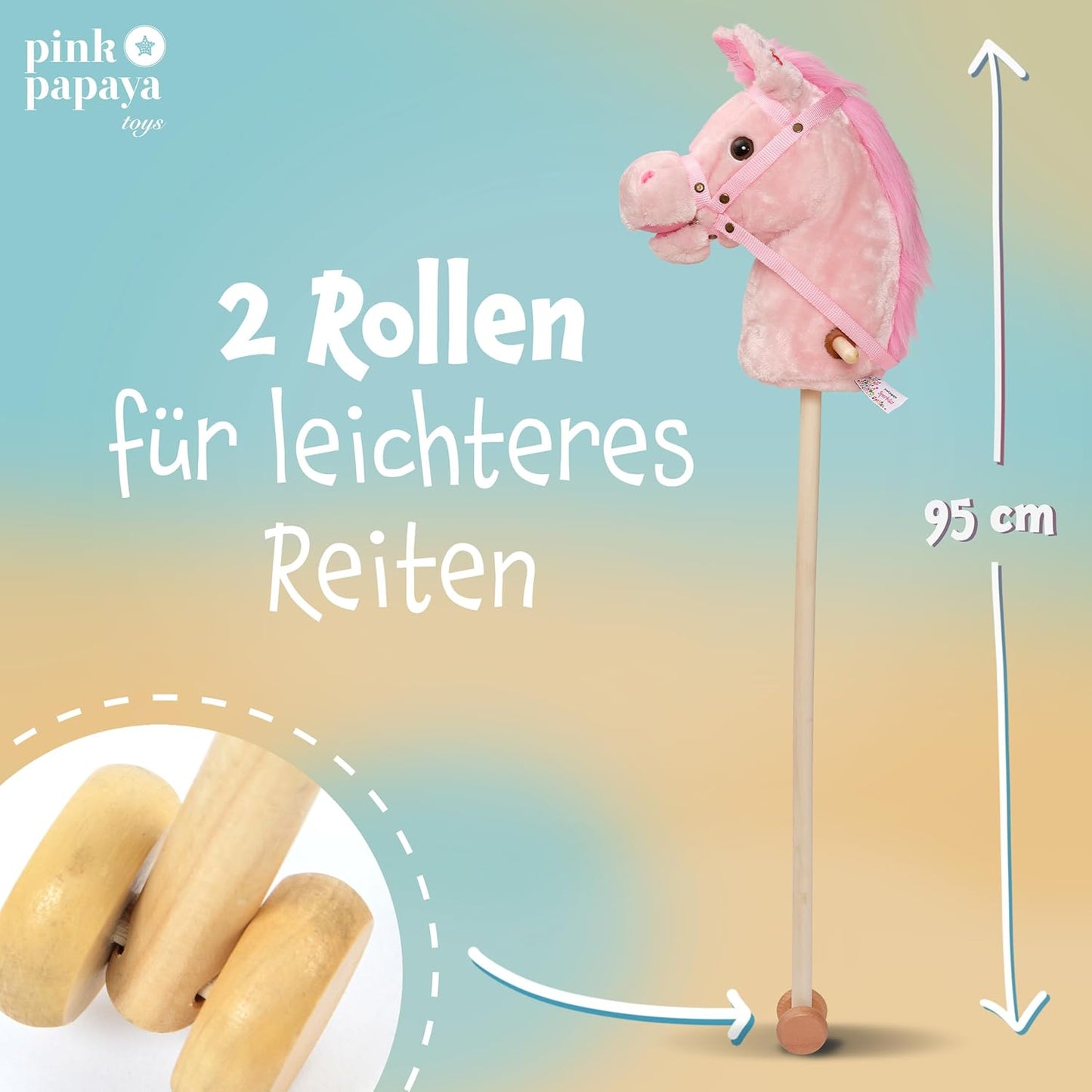 Steckenpferd mit Soundeffekten Gewieher & Galopp, Steckenpferd Sparkles