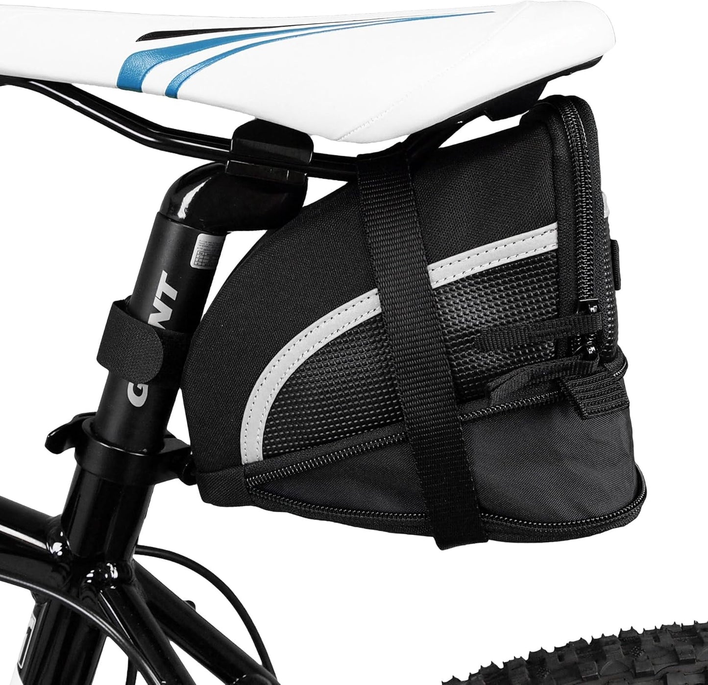 Velo-Satteltasche mit Riemenbefestigung, L