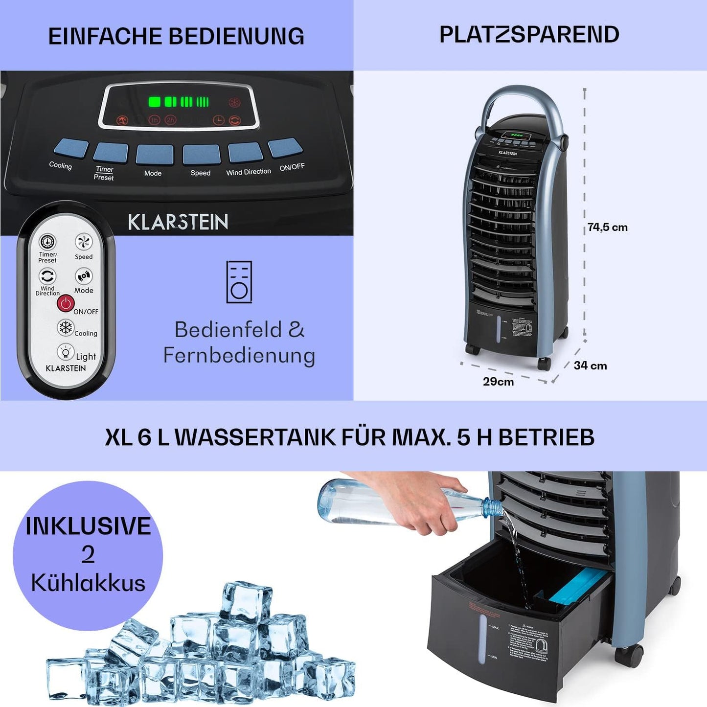 Verdunstungskühler, Himmelblau