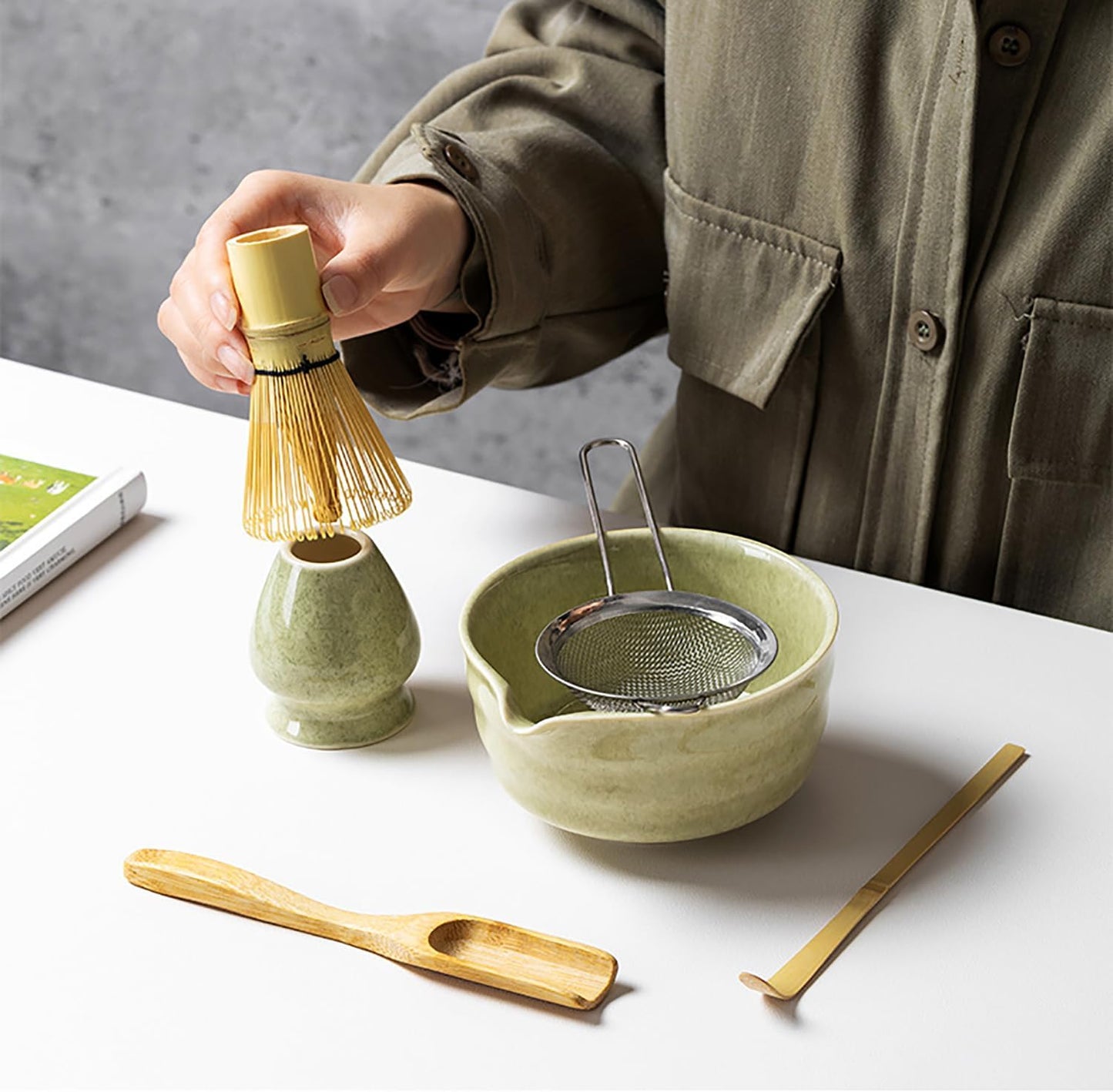 7-teiliges Matcha-Teeset