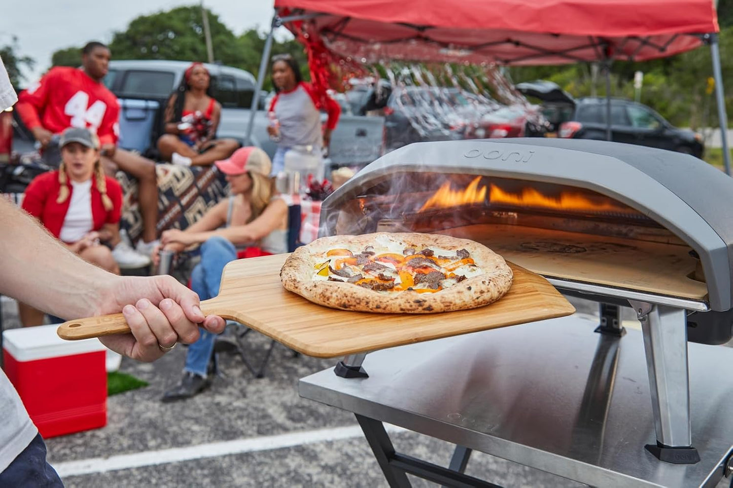 Klapptisch für Pizzaofen