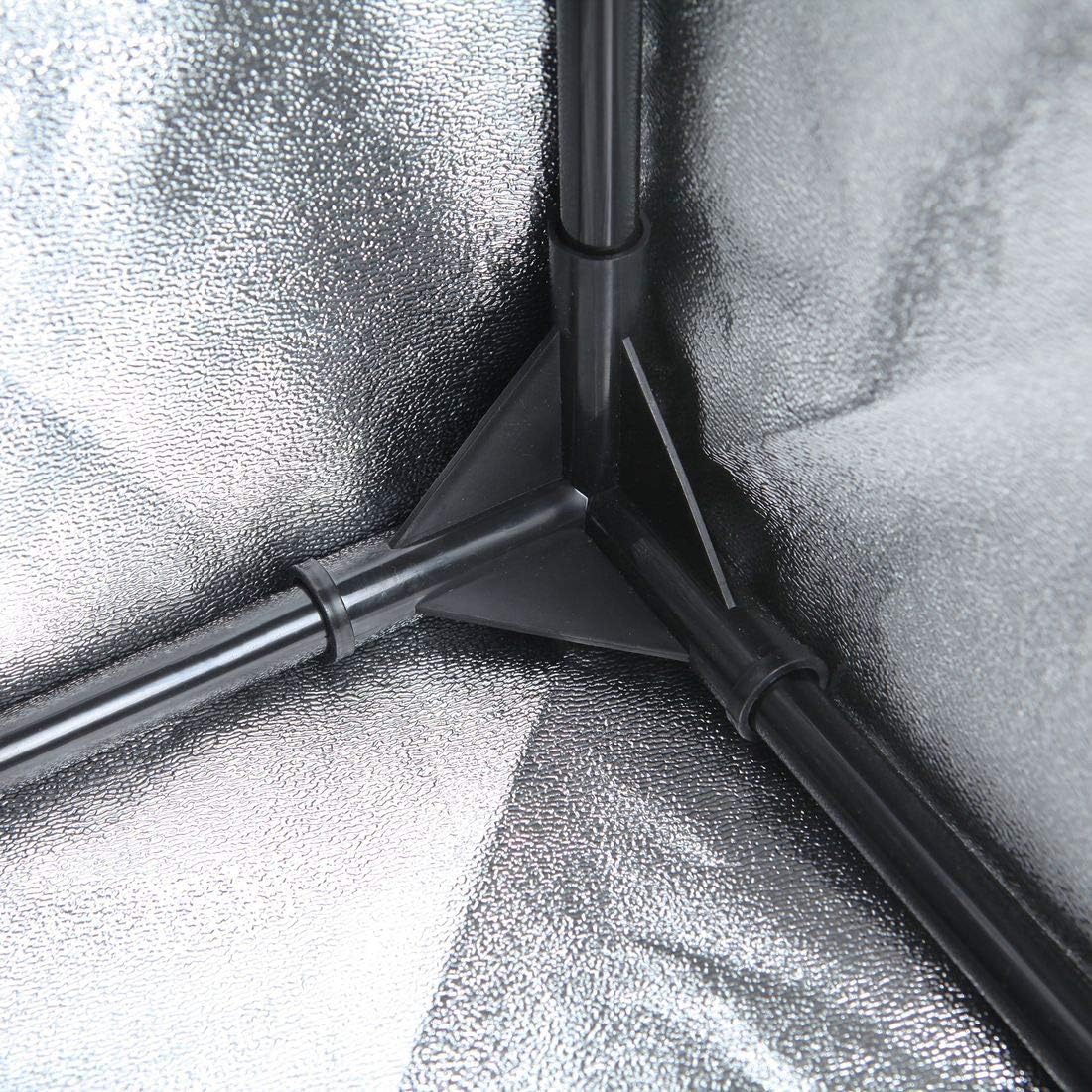 Growzelt Plantsville (100x100x200 cm), 100x100x200 Cm / Schwarz