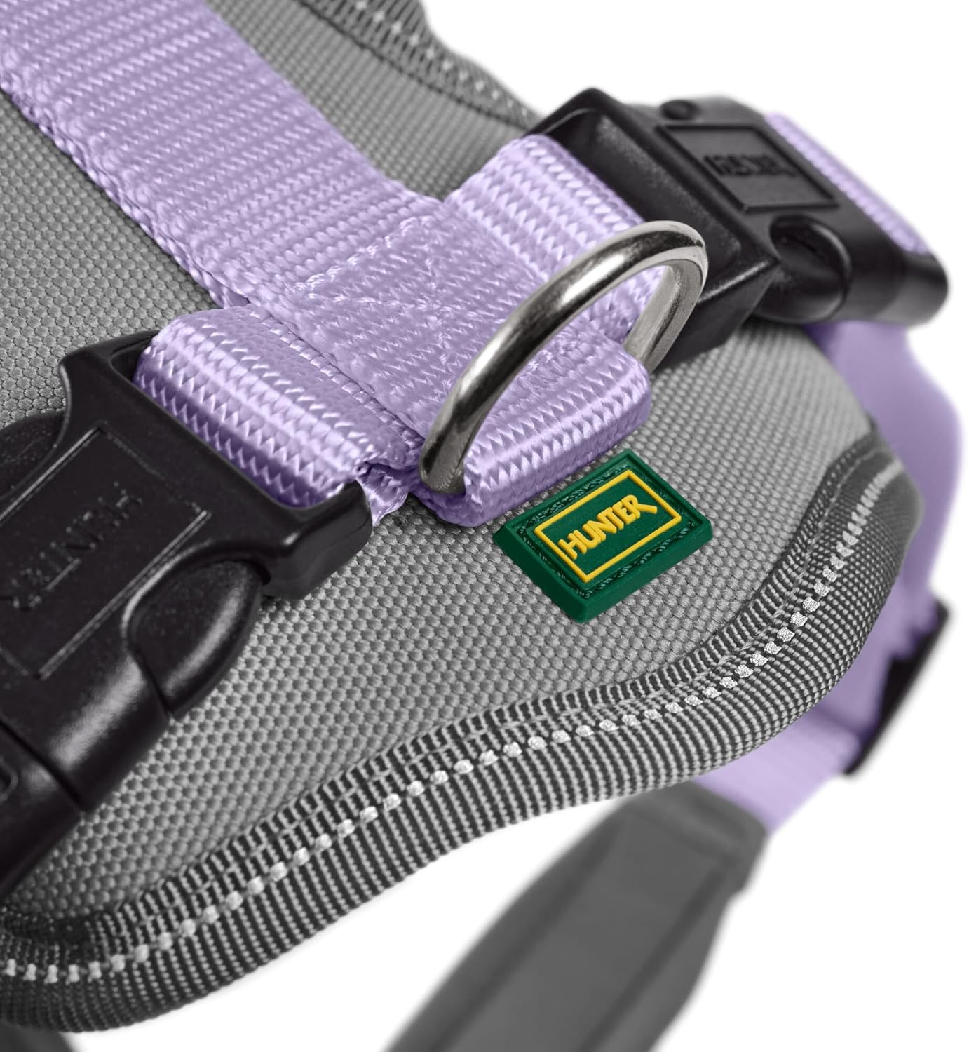 Hundegeschirr Neopren, lavendel/grau Large
