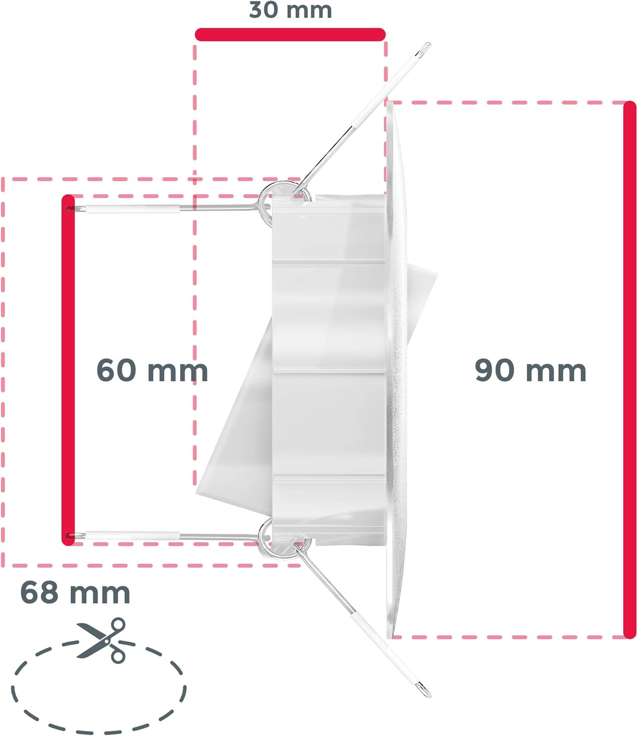6er-Set LED-Einbaustrahler