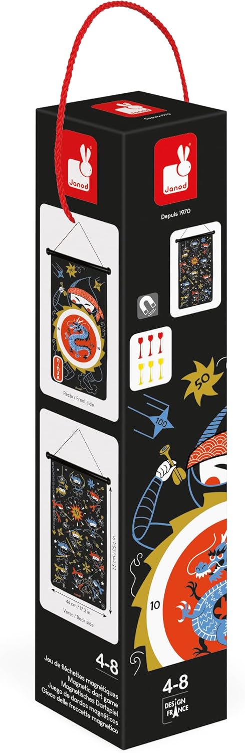 Magnetisches Dartspiel mit Ninja-Motiven, Ninja