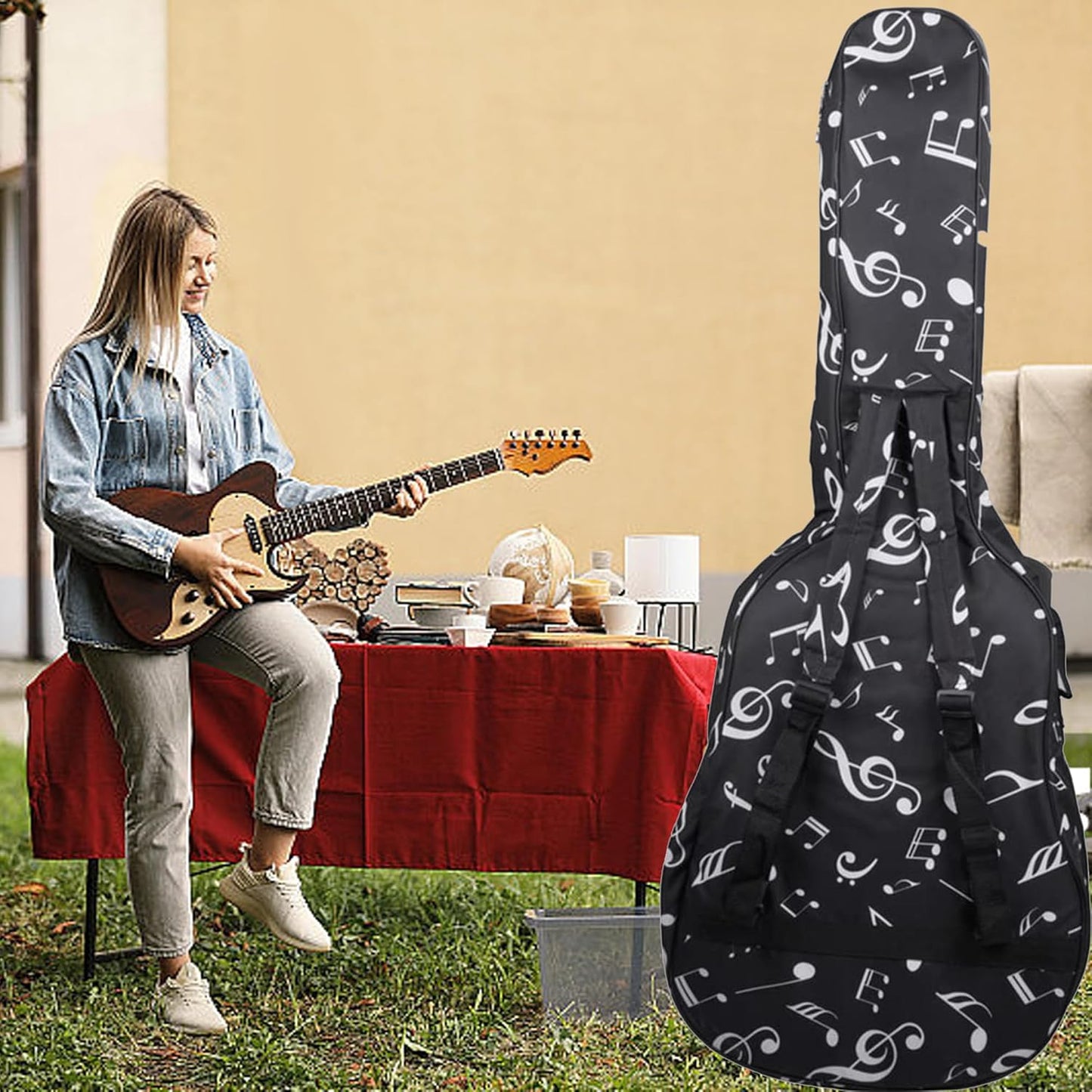 Wasserdichte Gitarrentasche, Schwarz