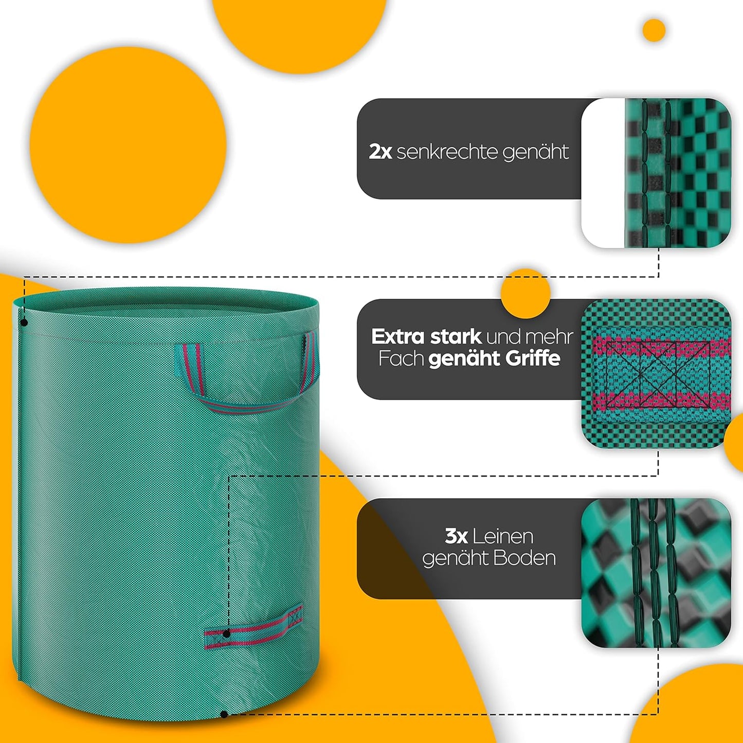 3er-Set Laubsack, 3 stück (1er Pack)