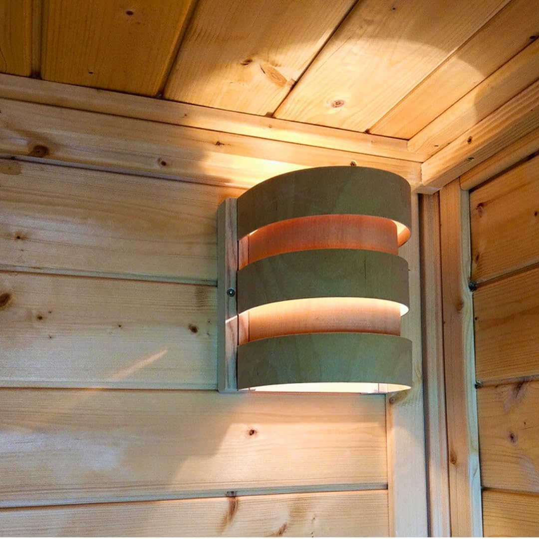 Sauna-Lampenschirm, Sperrholz 20 x 19,5 x 16,5 cm