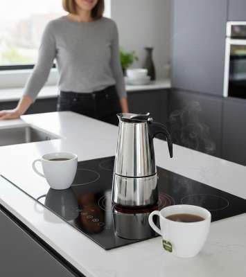 Espressokocher für 6 Tassen, 6 Tassen / 300 ml
