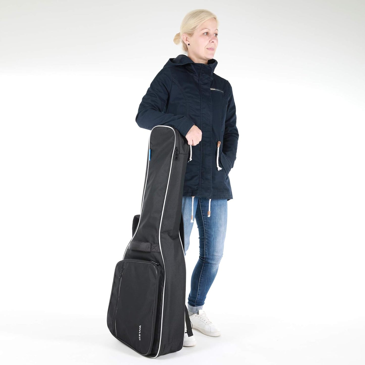 Gitarrentasche Gig Bag Economy, Konzert 3/4 - 7/8 Schwarz