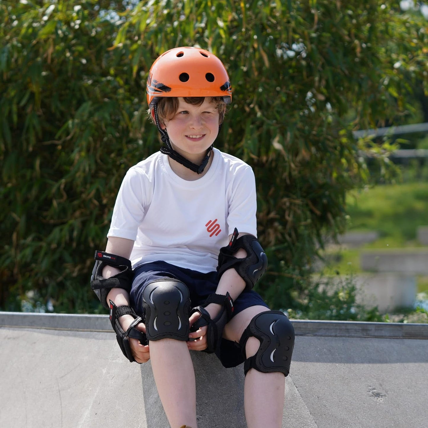 Skate Protektoren Set, L - Jugendliche & Erwachsene, Schwarz