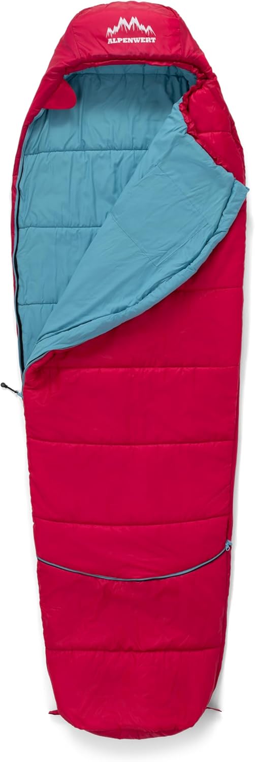 Kinderschlafsack Sommer Mumienschlafsack, Pink/Hellblau