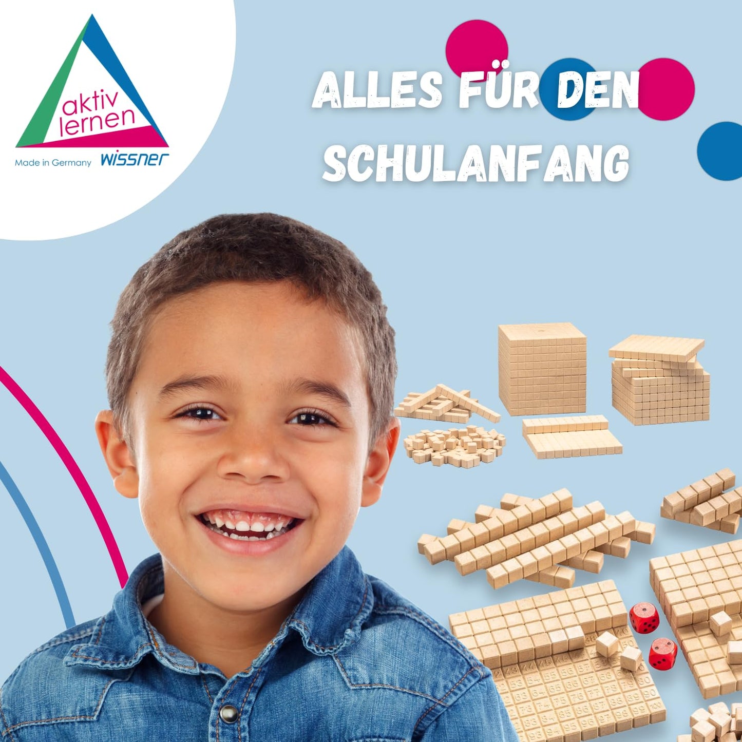 Zehnersystemsatz in Stapelbox, 121 pieces Single