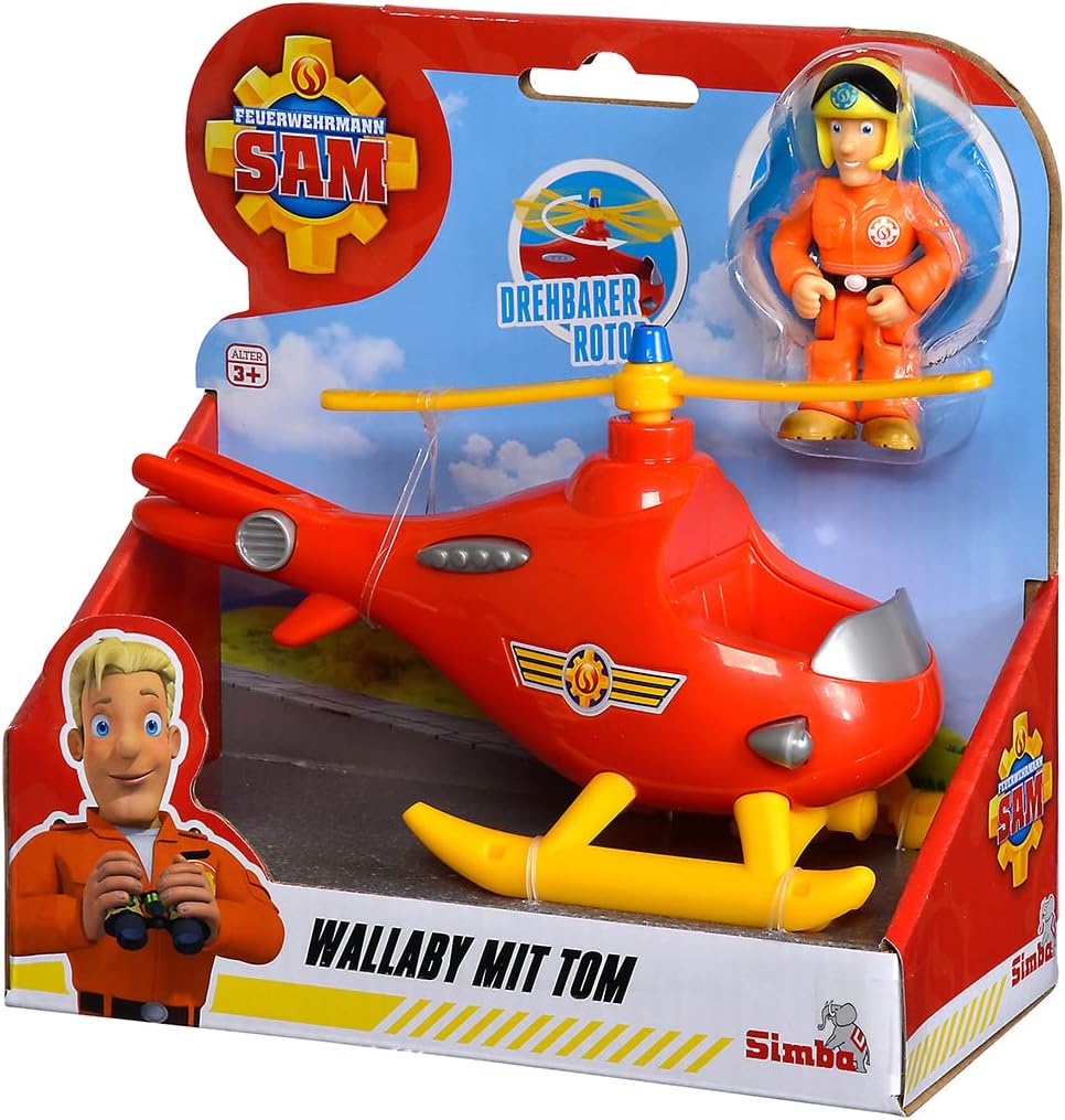 Feuerwehrmann Sam Wallaby 'Hubschrauber mit Tom Thomas'