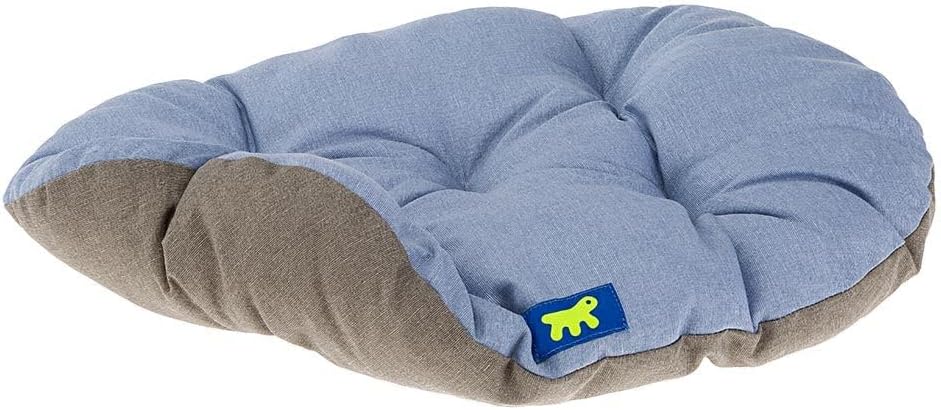 Waschbares Hundebett Relax, Baumwolle L 100 x P 63 x H 9 cm Hellblau