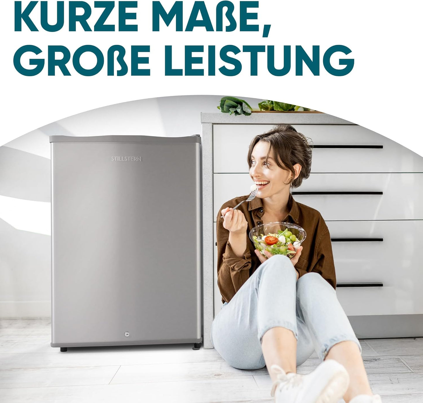 Mini-Gefrierschrank, Silber