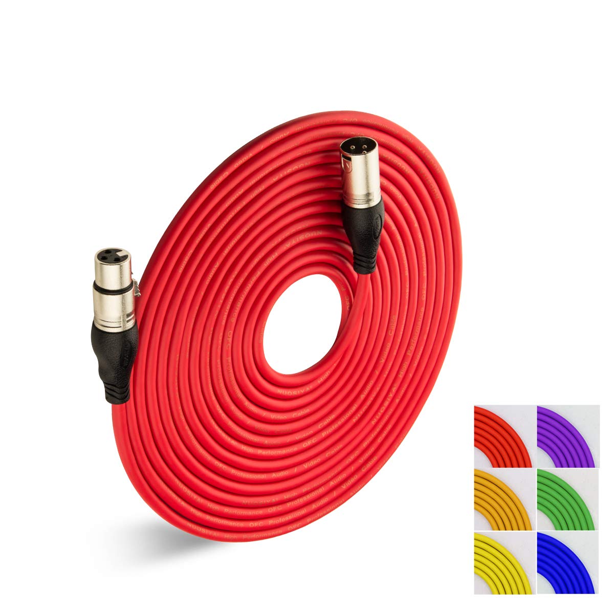 XLR Mikrofon-Splitterkabel-Set (3m, 6 Stück), 3M/6Pack