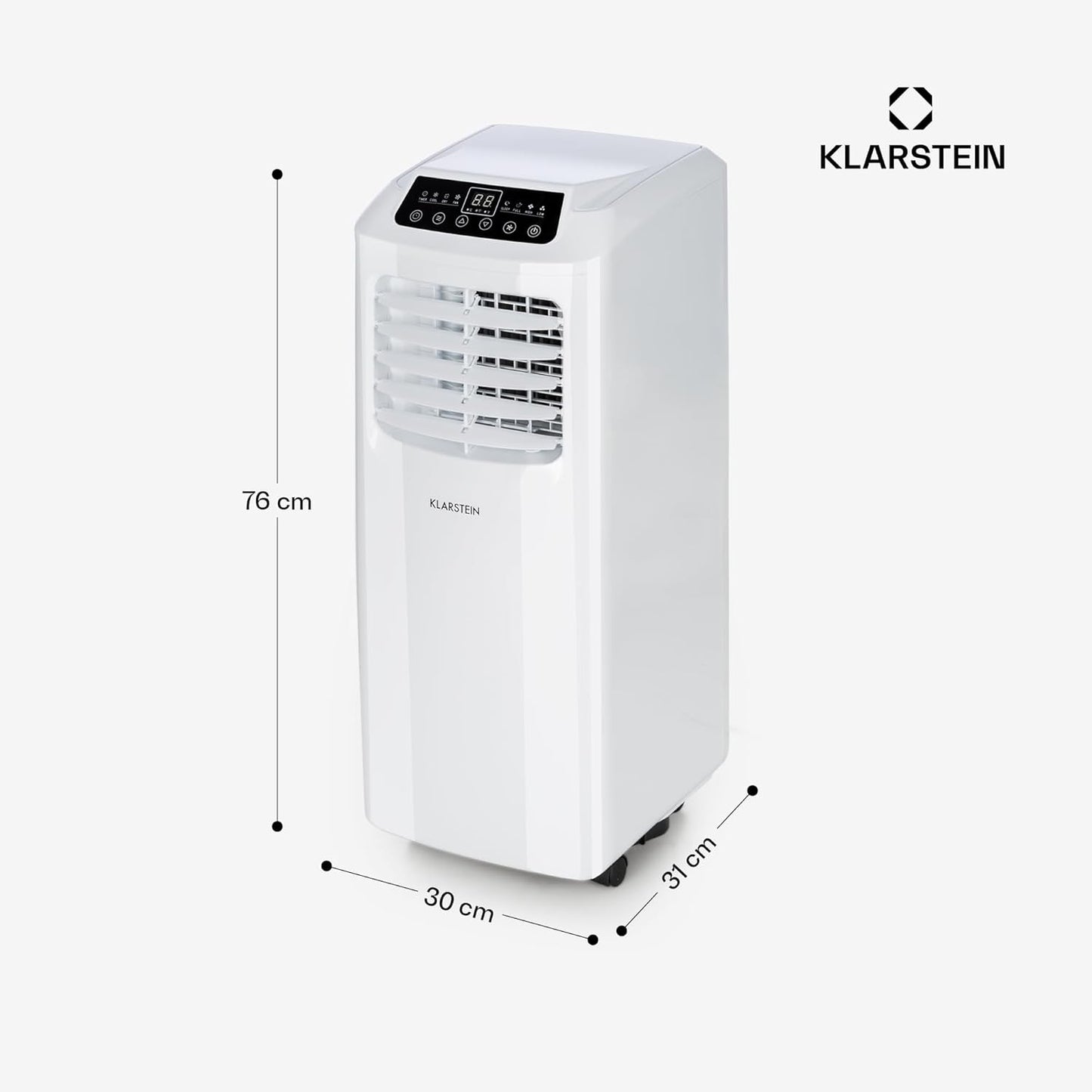 Mobile Klimaanlage mit App-Steuerung (3-in-1), Weiß Smart - 9000BTU