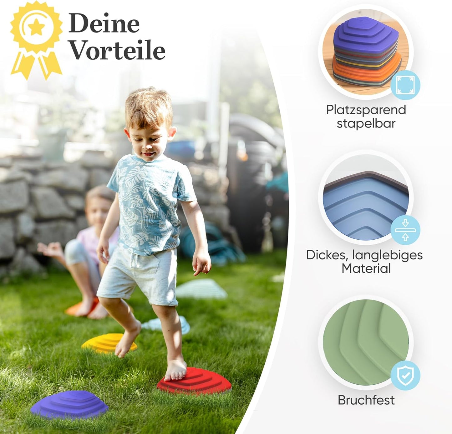 6er-Set Flusssteine, 6er Set