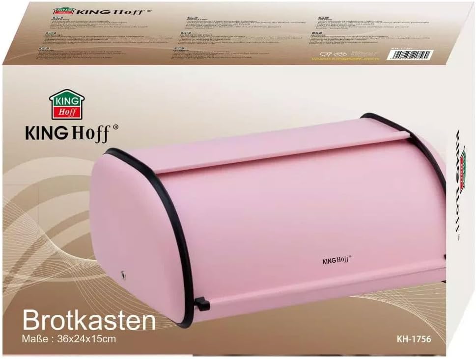 Brotkasten KH-1756, Rose 36cm x 24cm x 15cm (Kleine )