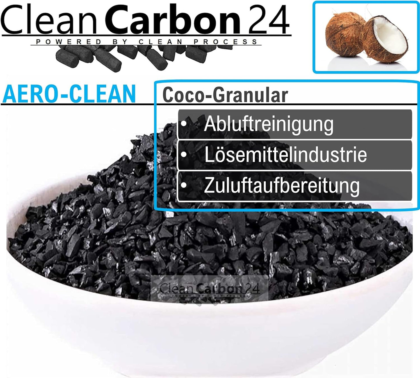 Aktivkohle Granulat AERO-CLEAN, 2,5 Liter