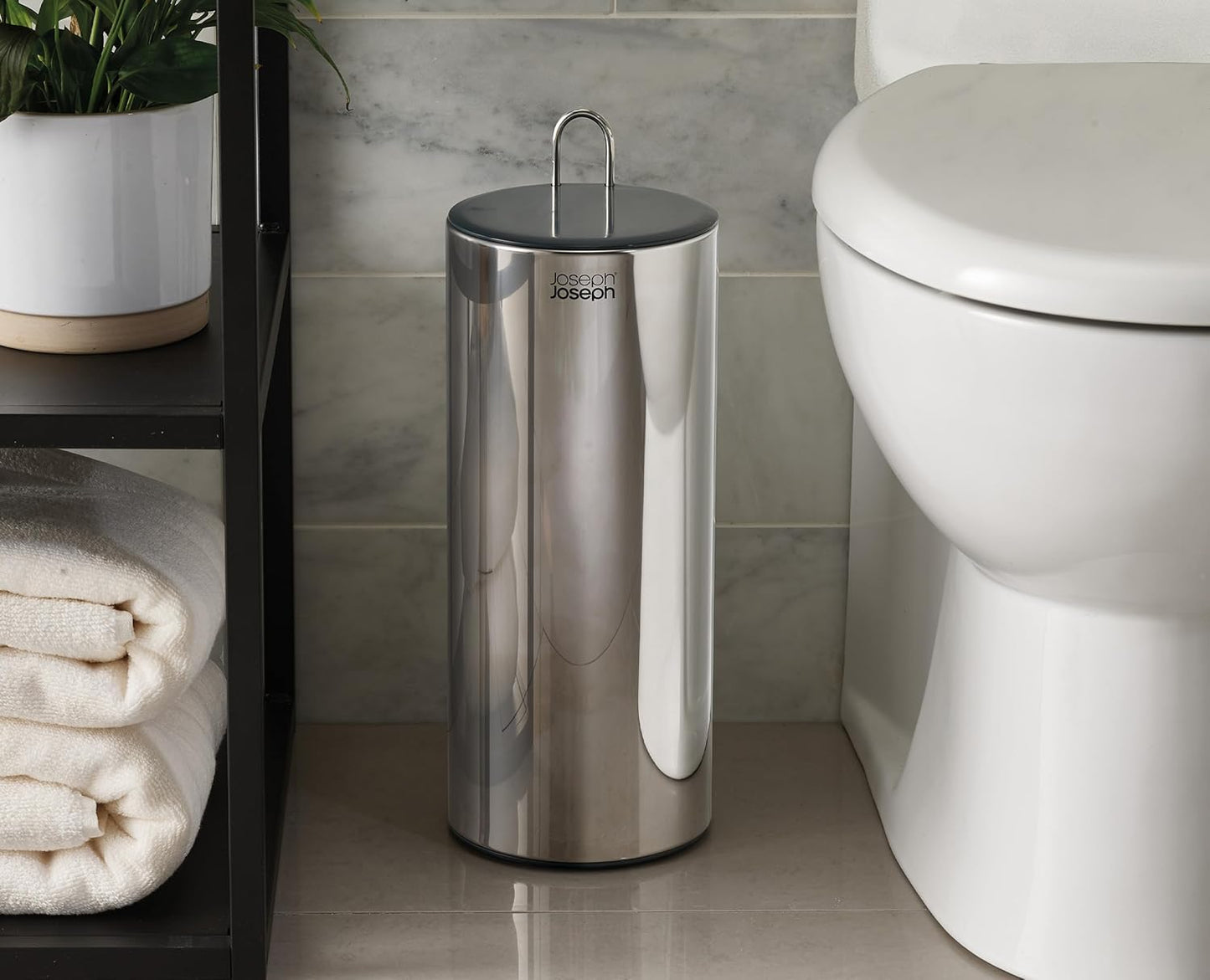 EasyStore Luxe Toilettenpapierhalter Edelstahl verdeckt, Halterung