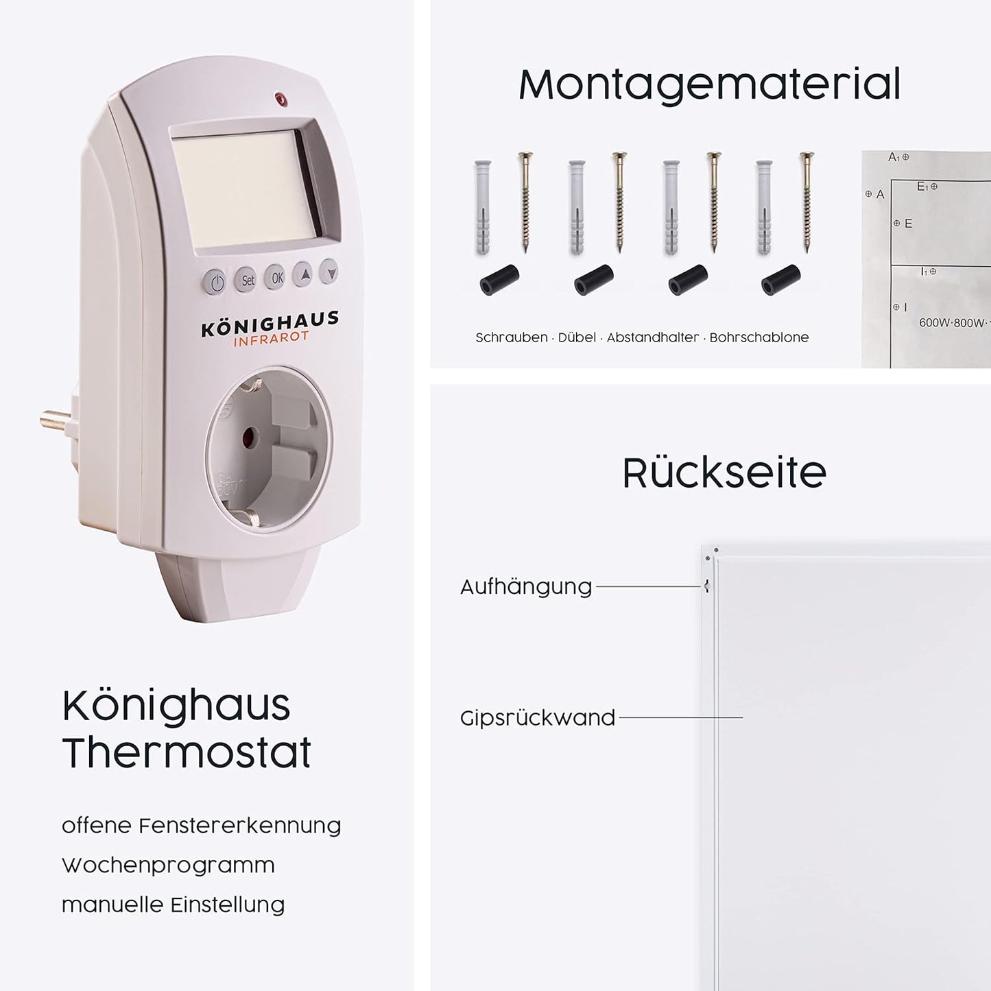 Infrarotheizung mit Bildmotiv New Zealand, 600 W A005. New Zealand