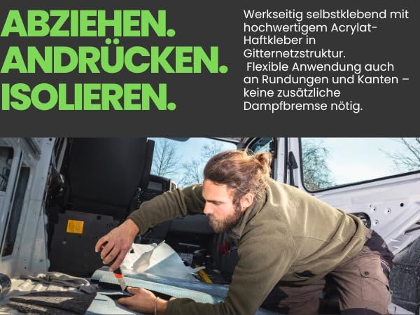 Selbstklebende Isoliermatte für Wärme- & Schalldämmung, Armaflex Home 10mm - 1m x 1m