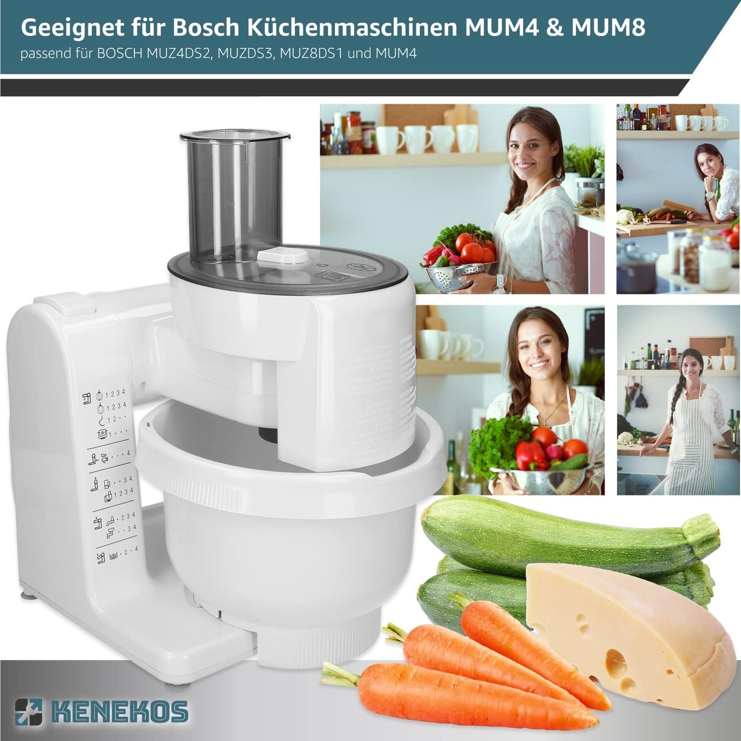 Flügelrad für Bosch Küchenmaschine, 2 Stück passend für MUM4 / MUM8