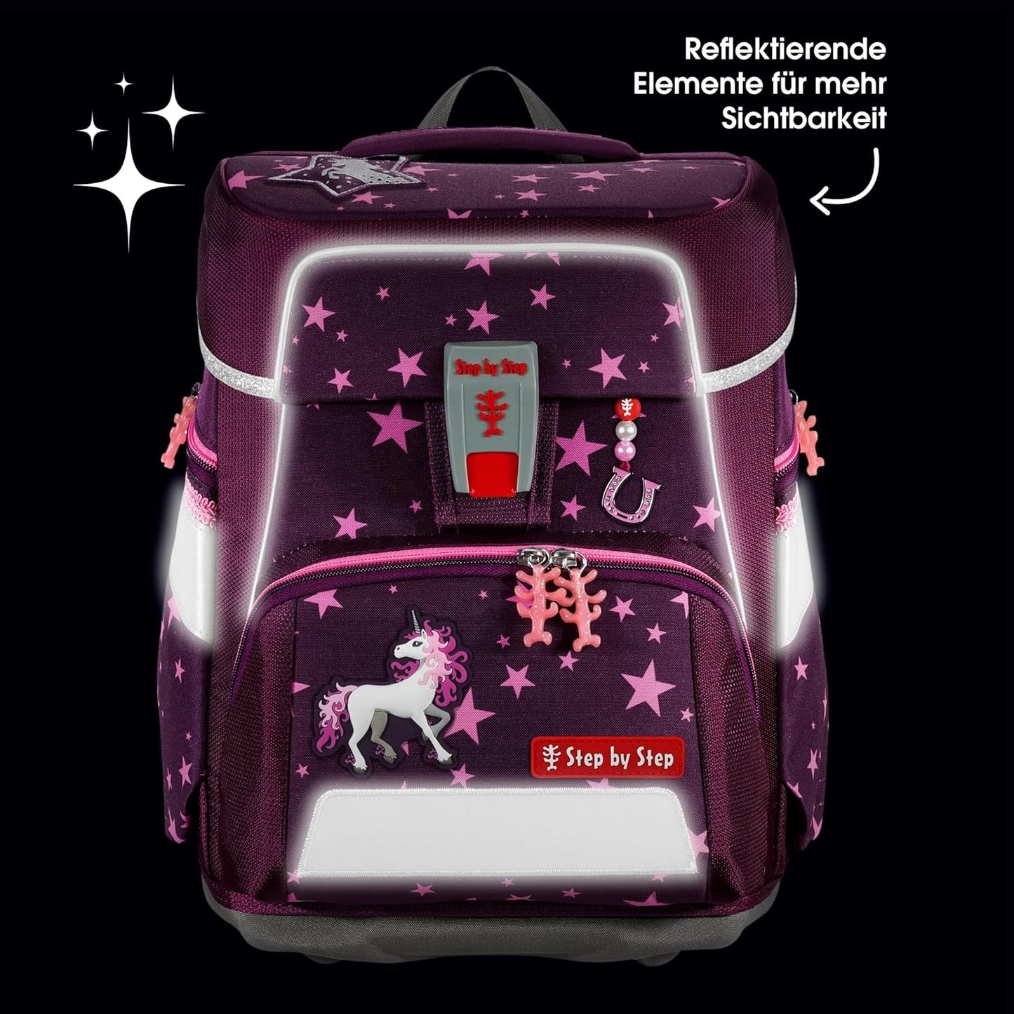 Schulranzen-Set Space Unicorn, Rosa