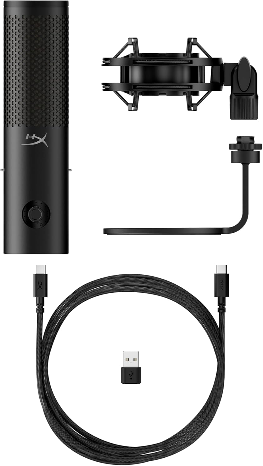 USB-Mikrofon QuadCast 2 S mit RGB-Beleuchtung, QuadCast 2 S Schwarz