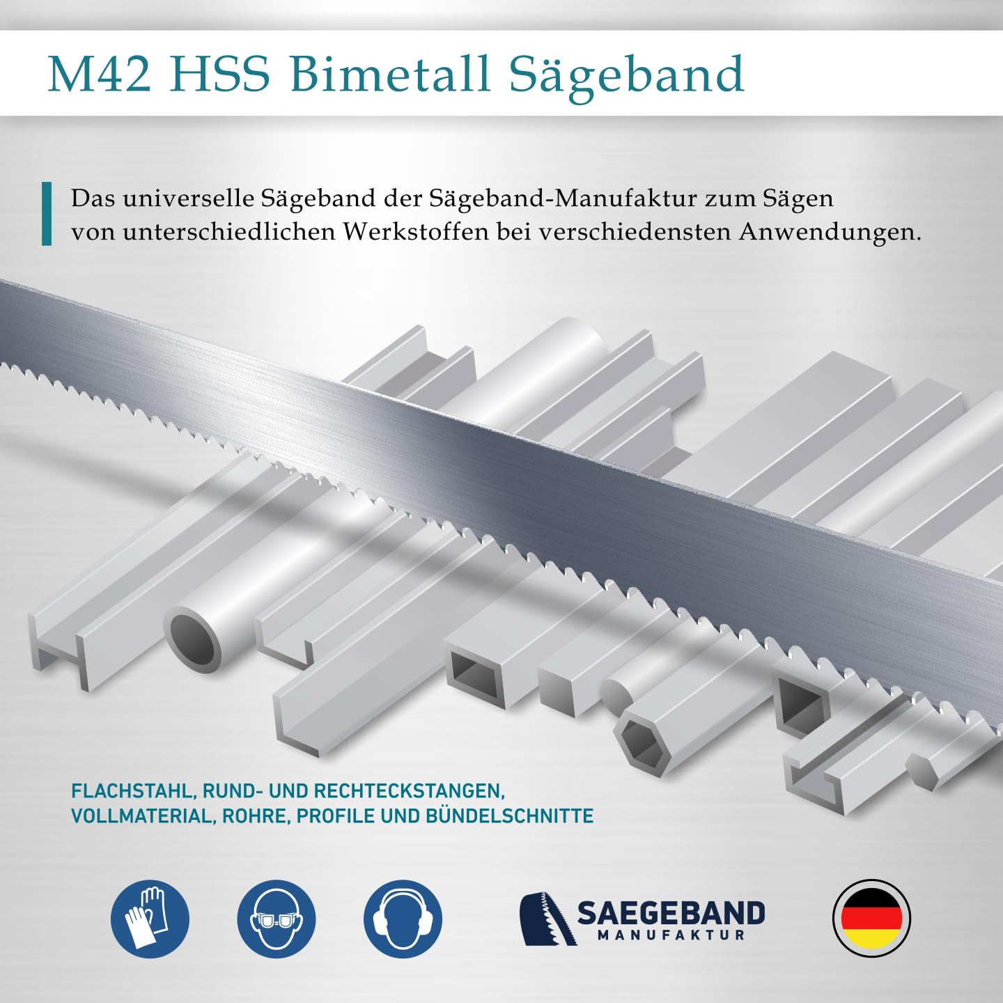 M42 HSS Bimetall Sägeband 3er-Pack, 1335x13x0,65mm 14/18 ZpZ