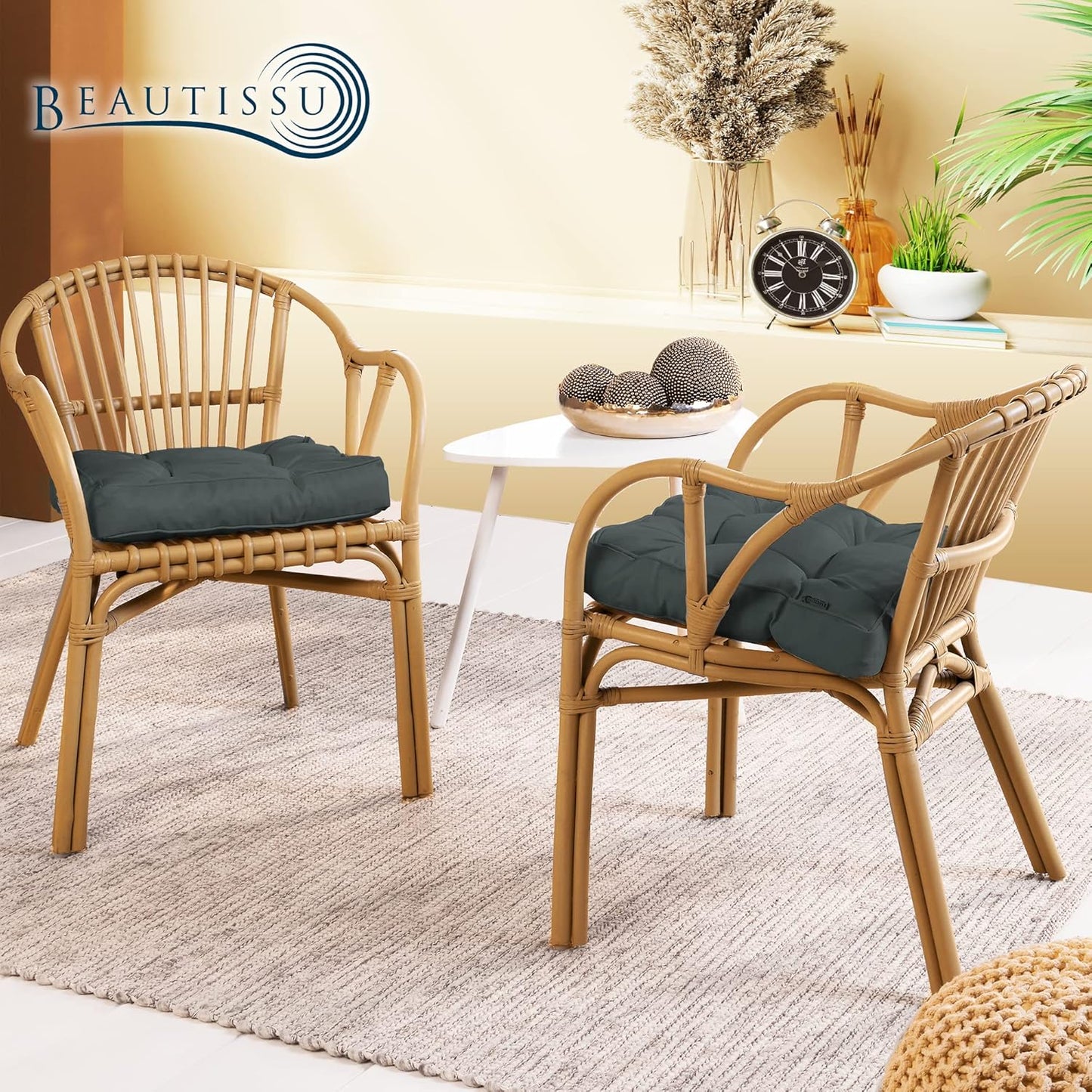 Lounge Sitzkissen, Anthrazit Sitzkissen - 70x70x10 cm