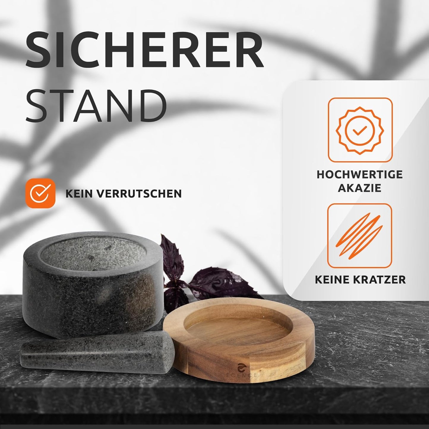 Mörser mit Stössel, Ø15,5cm
