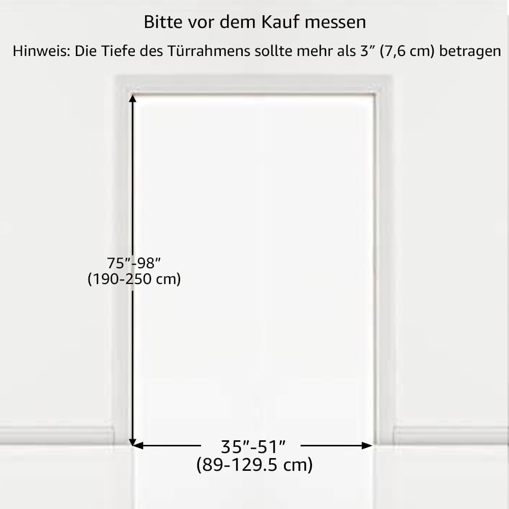 Tür- und Treppengitter, Weiss 89-129 B x 190 H cm
