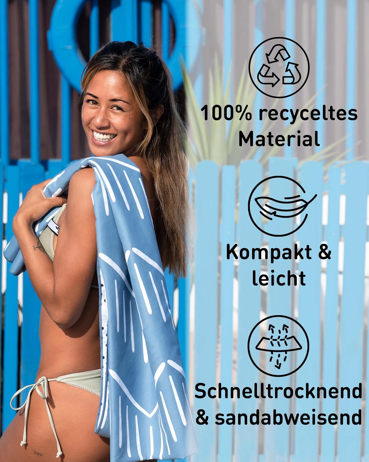 XXL-Mikrofaser-Strandtuch, 200cm x 90cm 19 Brushes