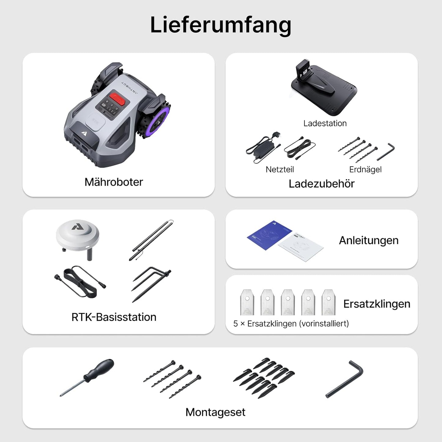 Mähroboter M9 ohne Begrenzungskabel, M9