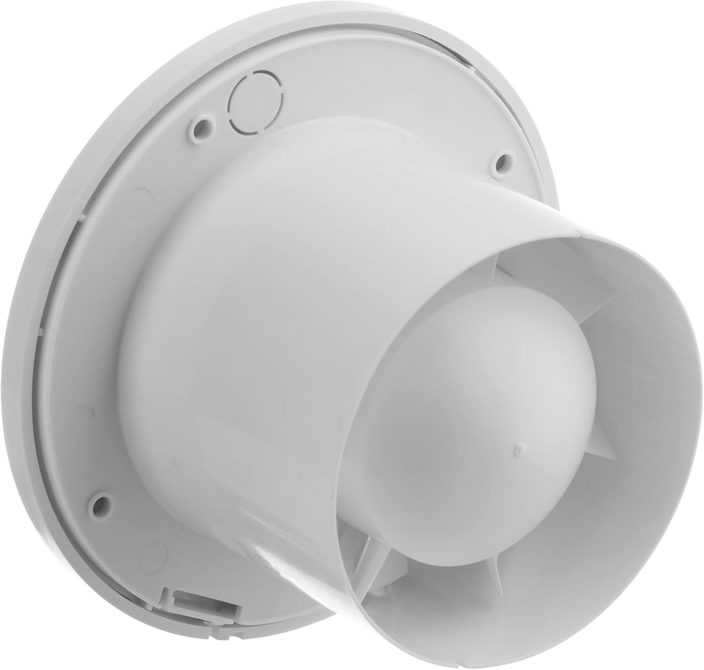 100mm Abluftventilator für Bad und WC, Ø 100mm Weiss