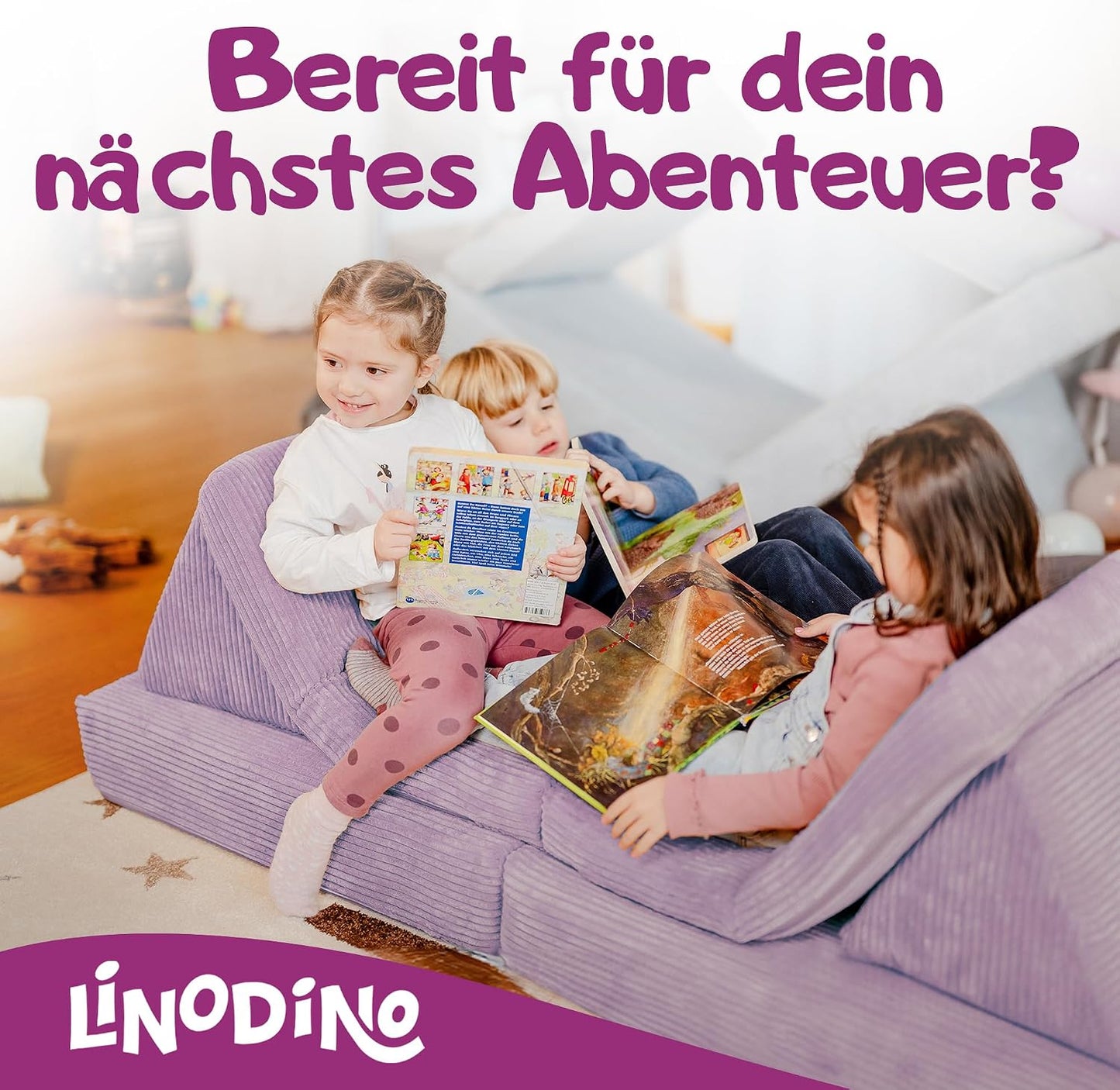 Spielsofa für Kinder, Oktopus Lila