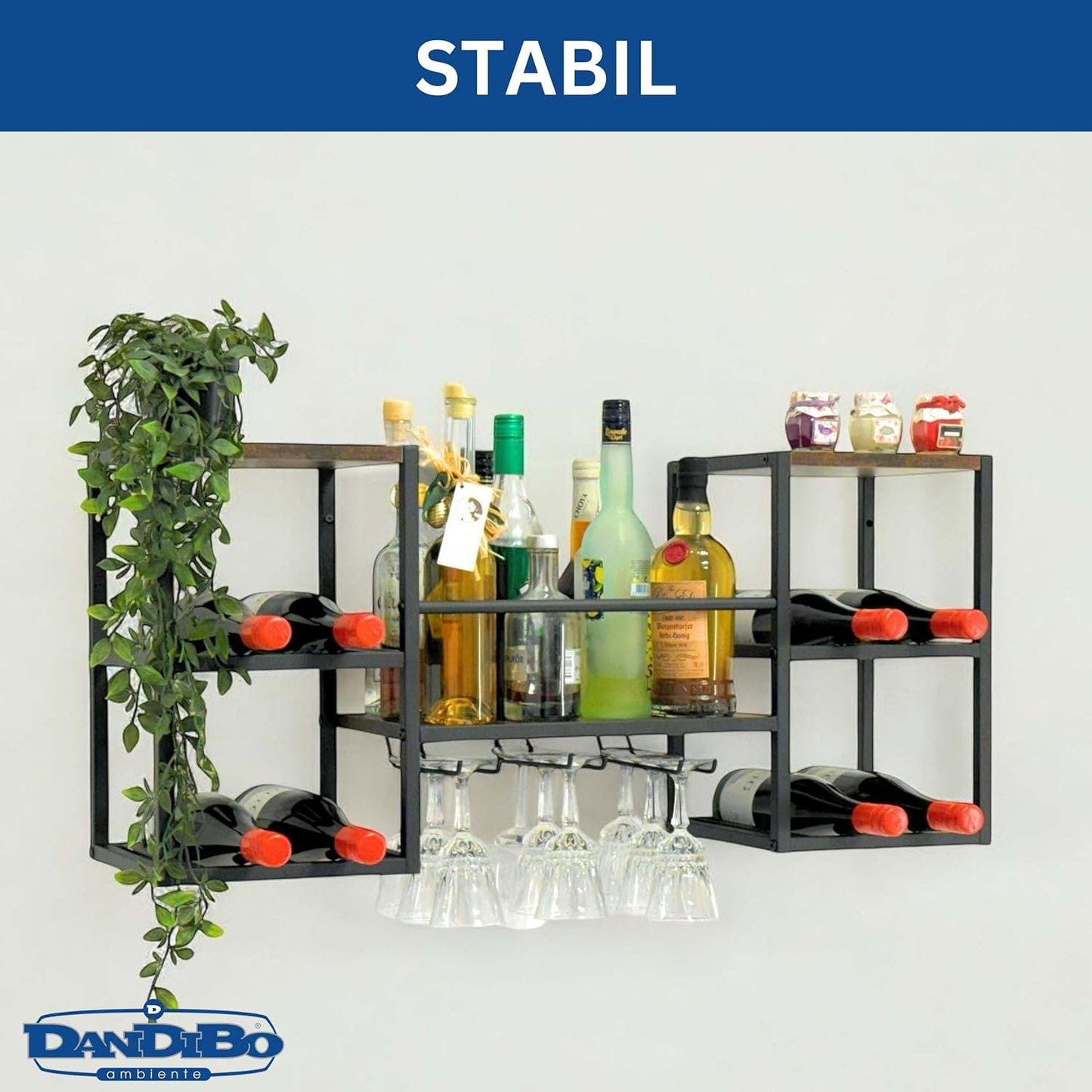 Weinregal für die Wand