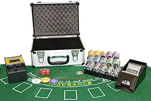 Poker-Komplettset mit 300 Chips & Zubehör