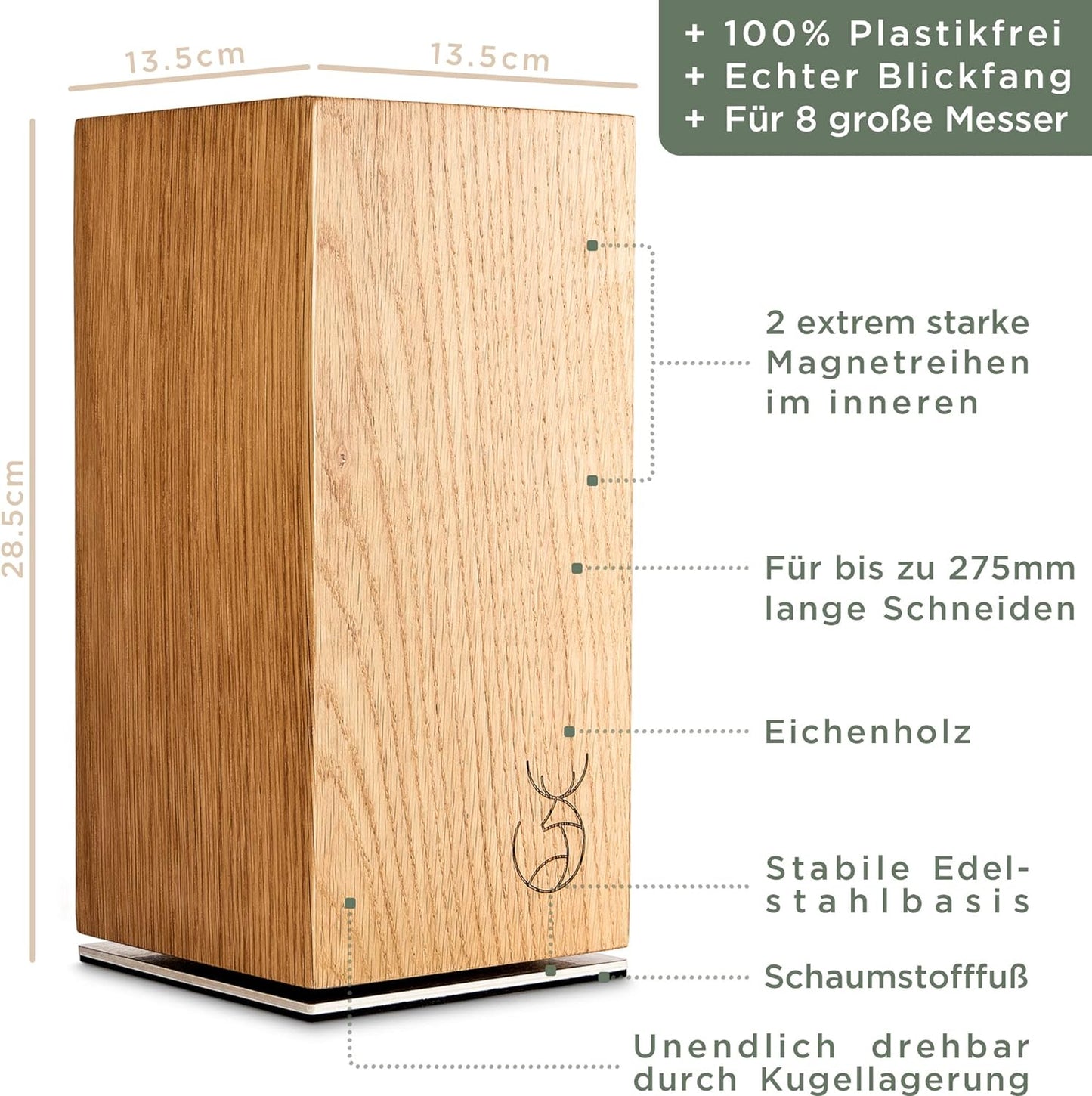 Design Messerhalter, 360°