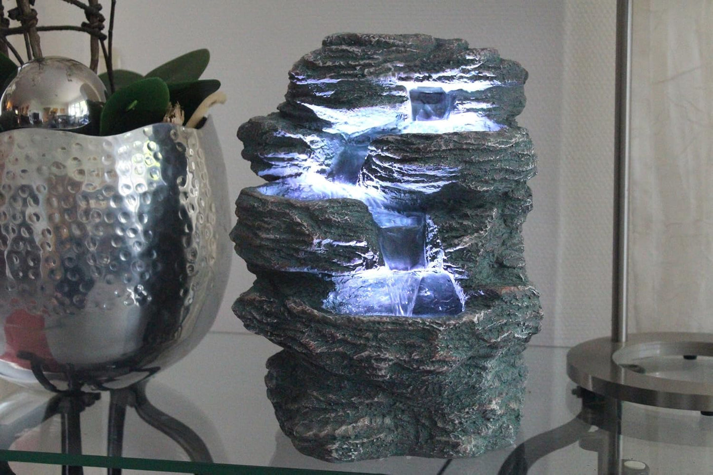 Springbrunnen Niagara mit LED Beleuchtung